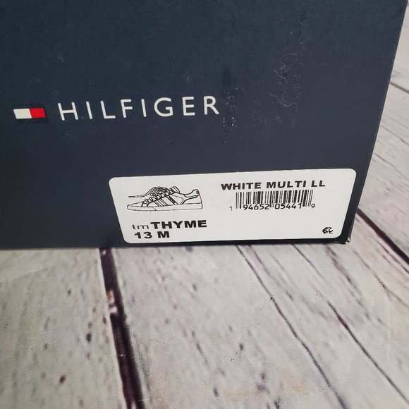 Tommy Hilfiger Men\'s Leather White Athletic Shoes - Thyme main image 15
